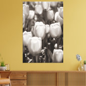 Impression photographique des tulipes rouges. (Insitu(Salon))