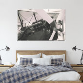 Impression photographique d'un avion à hélice vint (Insitu(Chambre))