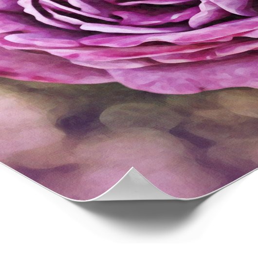 Impression photographique Rose violet (Coin)