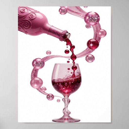 Impression PINK WINE Argentée Crisp (Devant)