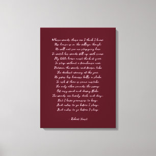 Impression poème personnalisée sur une toile