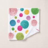 Impression Pom Pom Coloré (Gant de toilette)