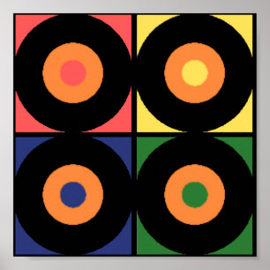 Impression Pop de vinyle rétro