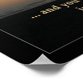 Impression POSTER À L'Arrière Du Coucher De Soleil (Coin)