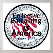 Impression POSTER de négociation collective (Devant)