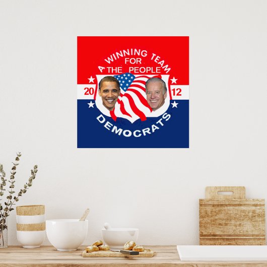 Impression POSTER d'Obama 2012 (Cuisine)