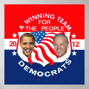 Impression POSTER d'Obama 2012