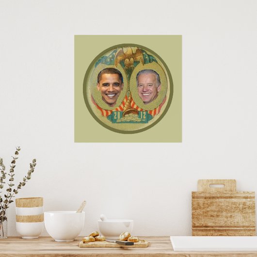 Impression POSTER d'Obama 2012 (Cuisine)