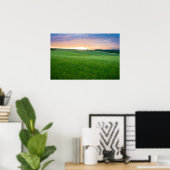 Impression poster du coucher de soleil en Toscane (Bureau à domicile)