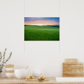 Impression poster du coucher de soleil en Toscane (Cuisine)