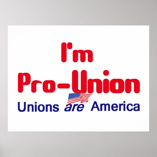 Impression POSTER Pro Union (Devant)