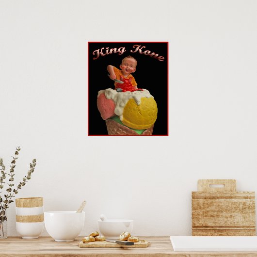 Impression Poster vintage King Kone (Cuisine)