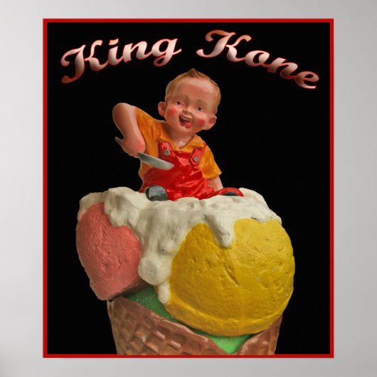 Impression Poster vintage King Kone (Devant)