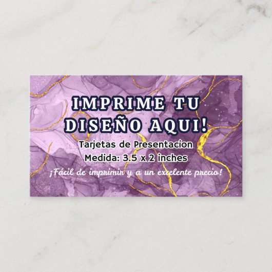Impression pour Cartes de Visite d'Affaires (Devant)