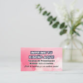 Impression pour Cartes de Visite Imprime (Debout devant)