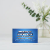 Impression pour Cartes de Visite Imprime (Debout devant)
