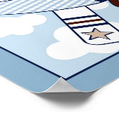 Impression pour chambre d'enfant Little Aviator Ai (Coin)