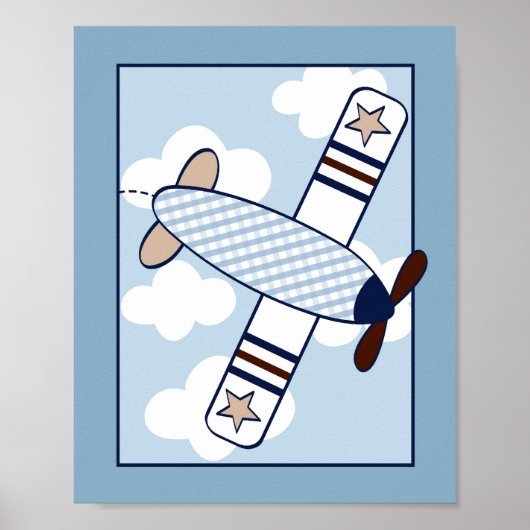Impression pour chambre d'enfant Little Aviator Ai (Devant)
