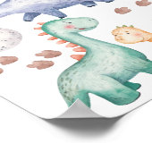 Impression pour chambre d'enfants avec dinosaures (Coin)