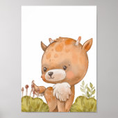 Impression pour chambre d'enfants cerfs Animalier  (Devant)