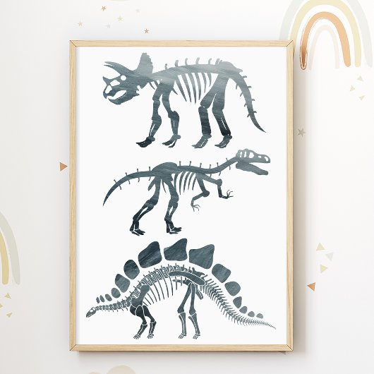 Impression pour chambre d'enfants squelettes de di