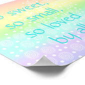 Impression pour la nurserie de bébé si douce, si p (Coin)