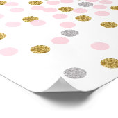 Impression pour nurserie avec confettis roses et d (Coin)