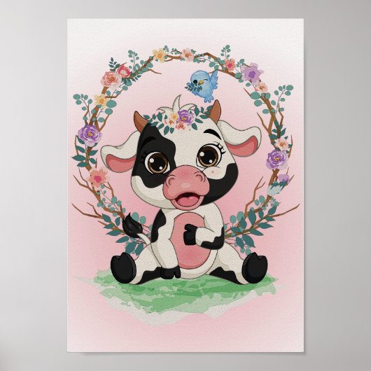 Impression pour nurserie Bonbons de Vache Affiche  (Devant)