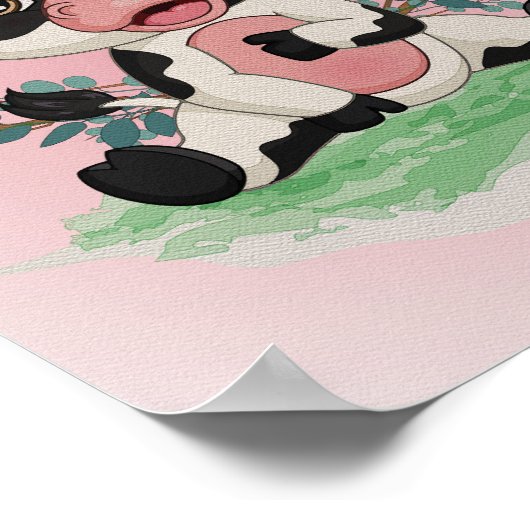 Impression pour nurserie Bonbons de Vache Affiche (Coin)