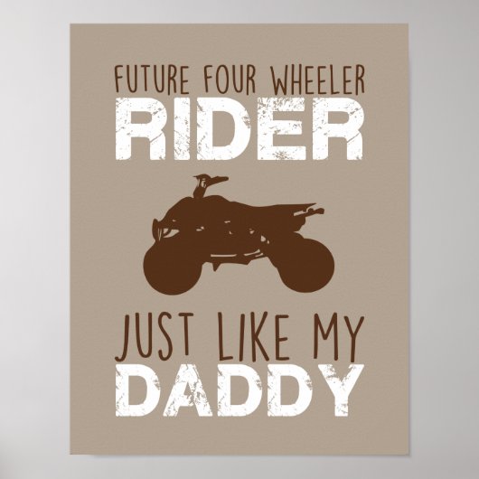 Impression pour nurserie Future 4 Wheel Rider Baby (Devant)