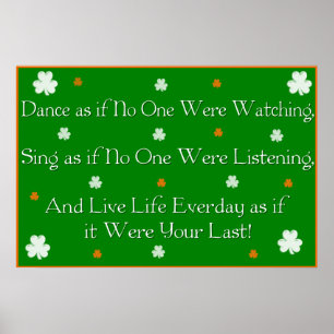 Impression proverbe irlandais