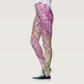 Impression psychédélique colorée Leggings (Gauche)