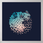 Impression Puffer Fish | Impression murale de tune (Devant)