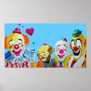 Impression Quatre Clowns