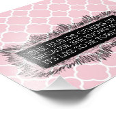 Impression Quatrefoil rose Inspirant (Coin)