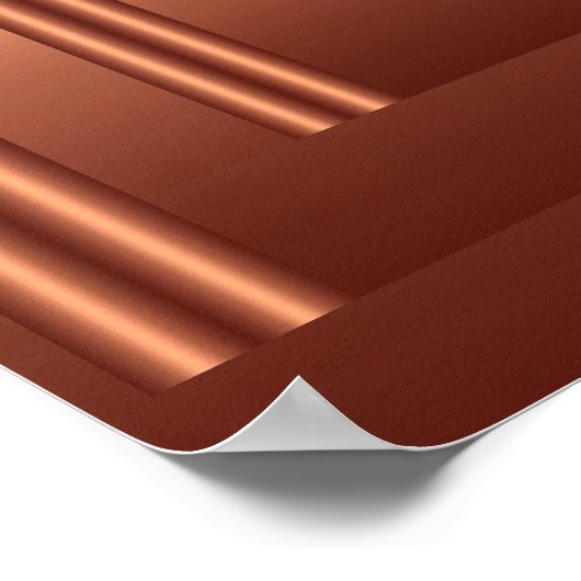 Impression Rectangle Vision Cuivre (Coin)