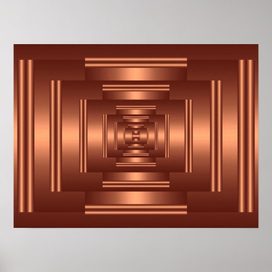 Impression Rectangle Vision Cuivre (Devant)