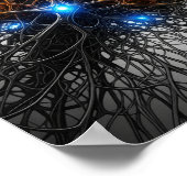 Impression réseau neuronal complexe (Coin)