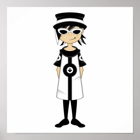 Impression Retro Mod Girl (Devant)