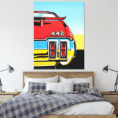 Impression Rétro Pop Art Aile Arrière de Muscle Ca (Insitu(Chambre))