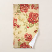 Impression rose antique (Serviette à main)