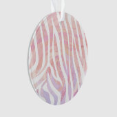 Impression rose et blanc Zebra (devant)