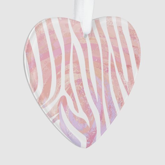 Impression rose et blanc Zebra (devant)