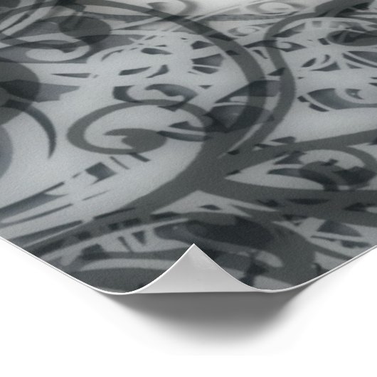 Impression Rose victorienne (Coin)