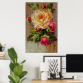 Impression Rose vintage (Bureau à domicile)