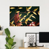 Impression rouge et or (Bureau à domicile)