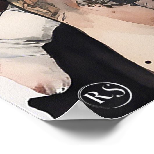 Impression Rugby Art Anglais (Coin)