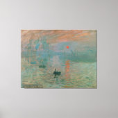 Impression, Soleil Levant by Claude Monet 1872 Canvas Afdruk (Voorkant)