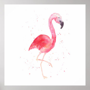 Impression solo Flamant rose