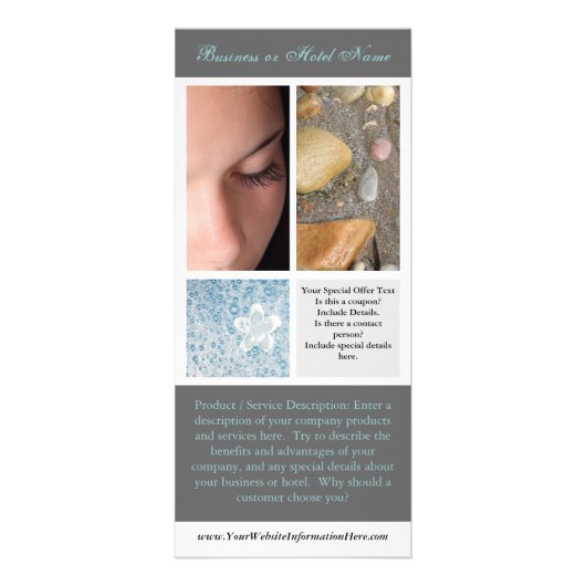 Impression, Spa ou salon de cartes en rack (Devant)